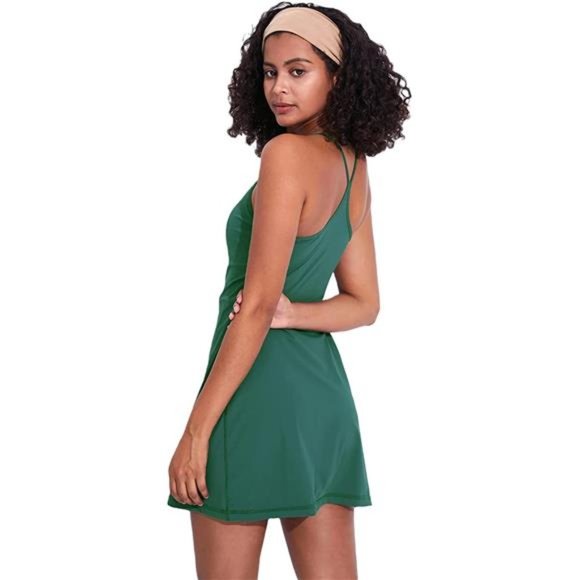 Dresses Womens Exercise Workout Dress With Builtin Bra Tennis Golf